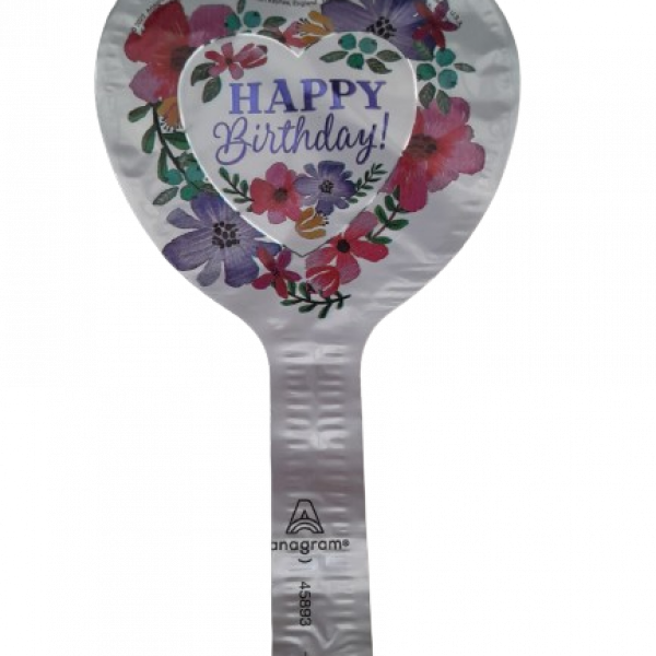 Mini Heart Birthday Foil Balloon | Balon Foil Mini Ulang Tahun