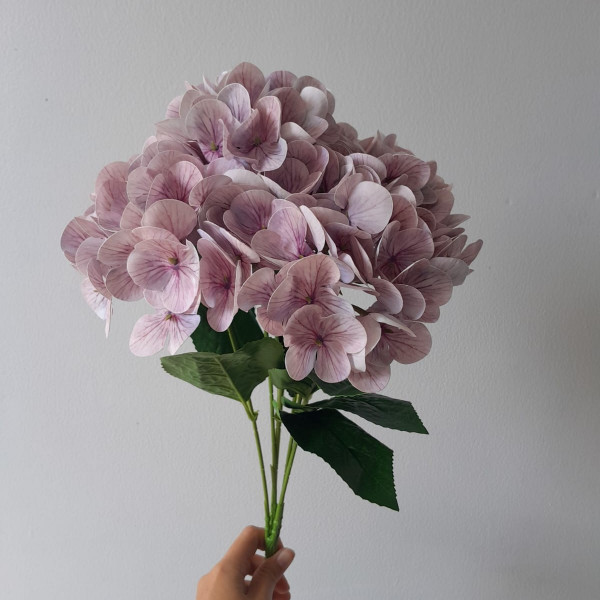 Hydrangea Artificial Flowers | Bunga Bokor Hortensia Palsu Dekorasi