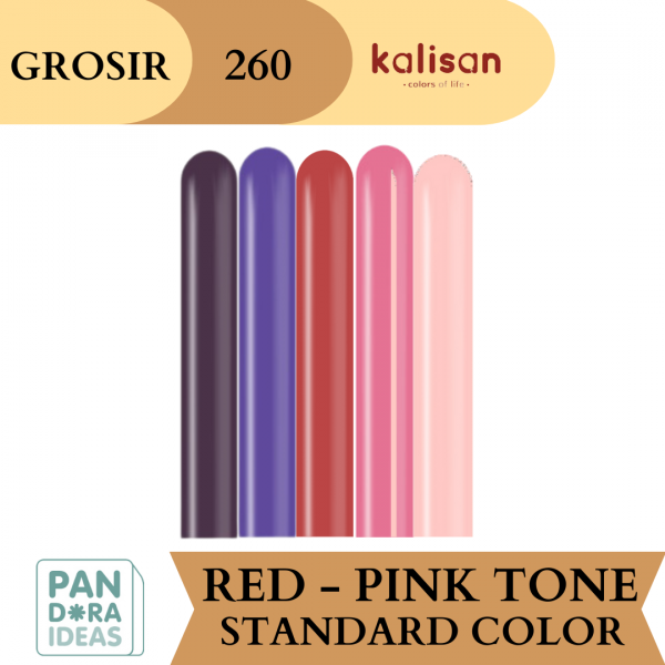 GROSIR Balon Latex 260 Kalisan Pink Tone | Balon Panjang Kalisan