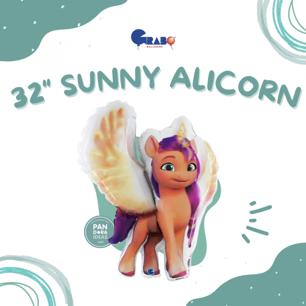 32" Sunny Alicorn MLP Foil Balloon | Balon Foil My Litle Pony