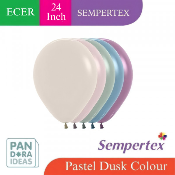 ECER Balon Latex 24" Merk Sempertex | Pastel Dusk Colour