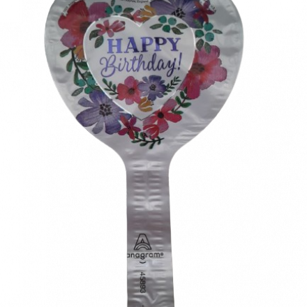 Mini Heart Birthday Foil Balloon | Balon Foil Mini Ulang Tahun