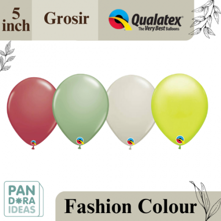 Grosir Balon Latex 5” Qualatex Solid Colour