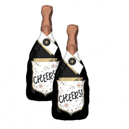 36" Cheers Bottle Foil Balloon | Balon Foil Cheers