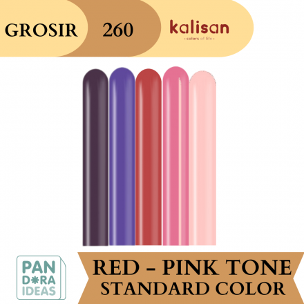 GROSIR Balon Latex 260 Kalisan Pink Tone | Balon Panjang Kalisan