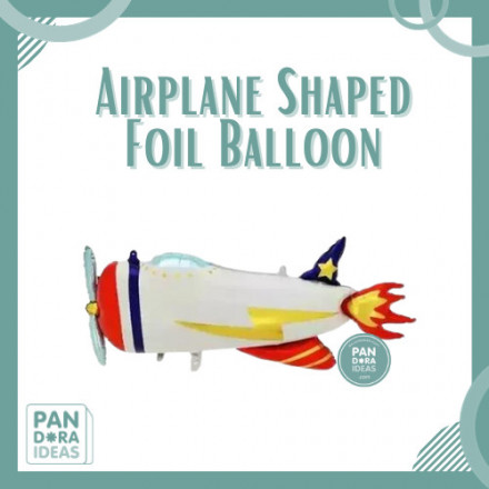 41" Airplane Shaped Foil Balloon | Balon Foil Pesawat