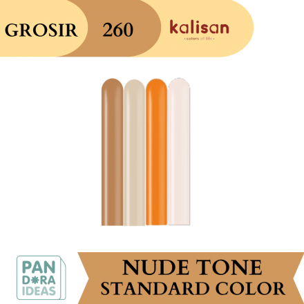 GROSIR Balon Latex 260 Kalisan Nude Tone | Balon Panjang